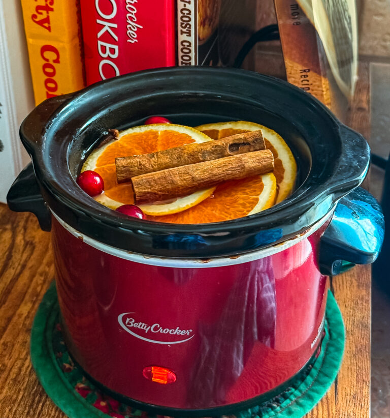 Simmer pot on the counter